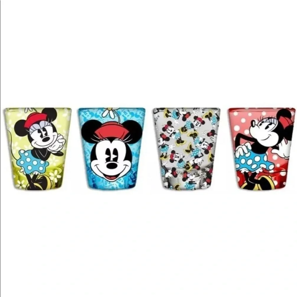 Minnie Mouse Set Of 4 Shot Glasses